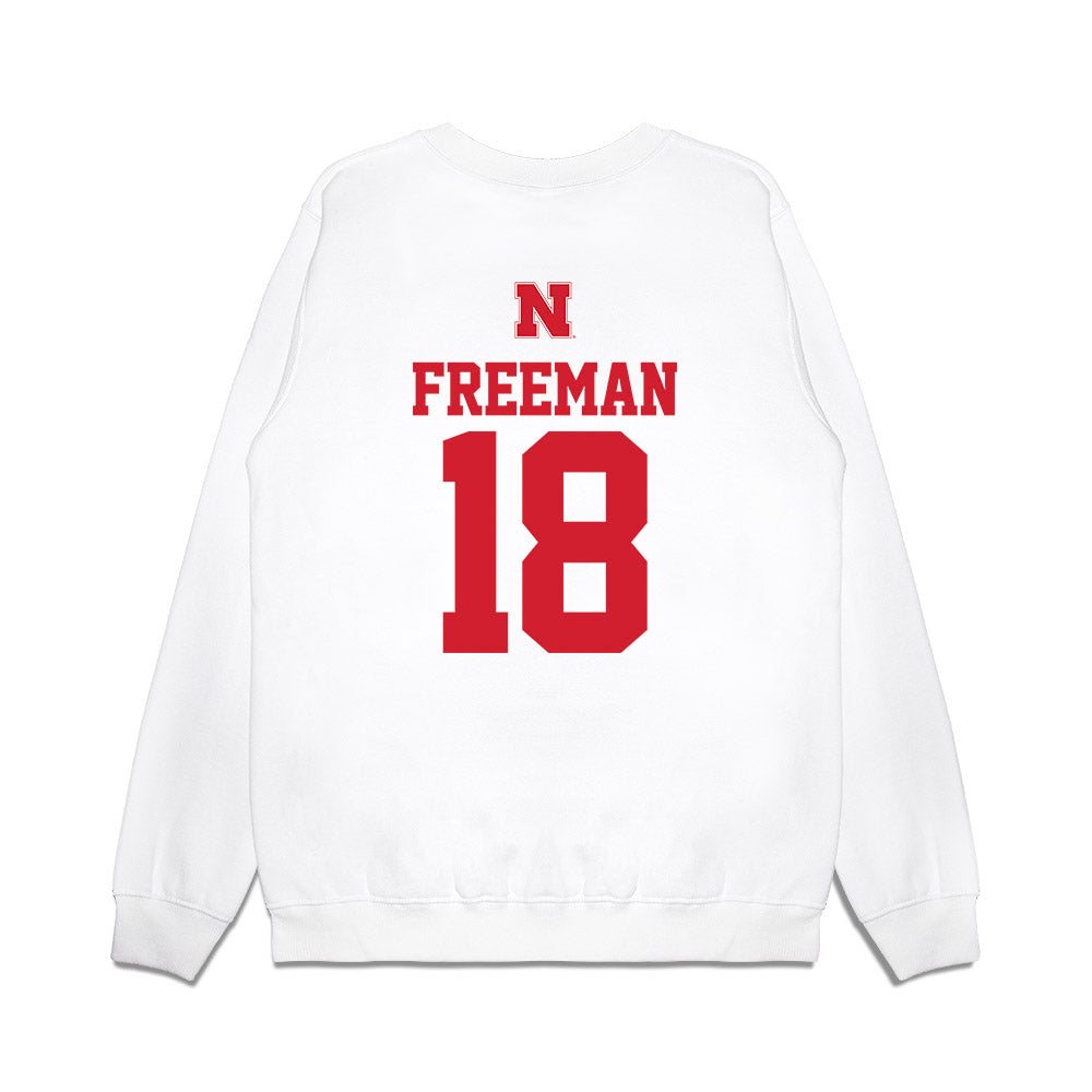 Nebraska - NCAA Baseball : Preston Freeman - USA Raglan Premium Crewneck Sweatshirt-1