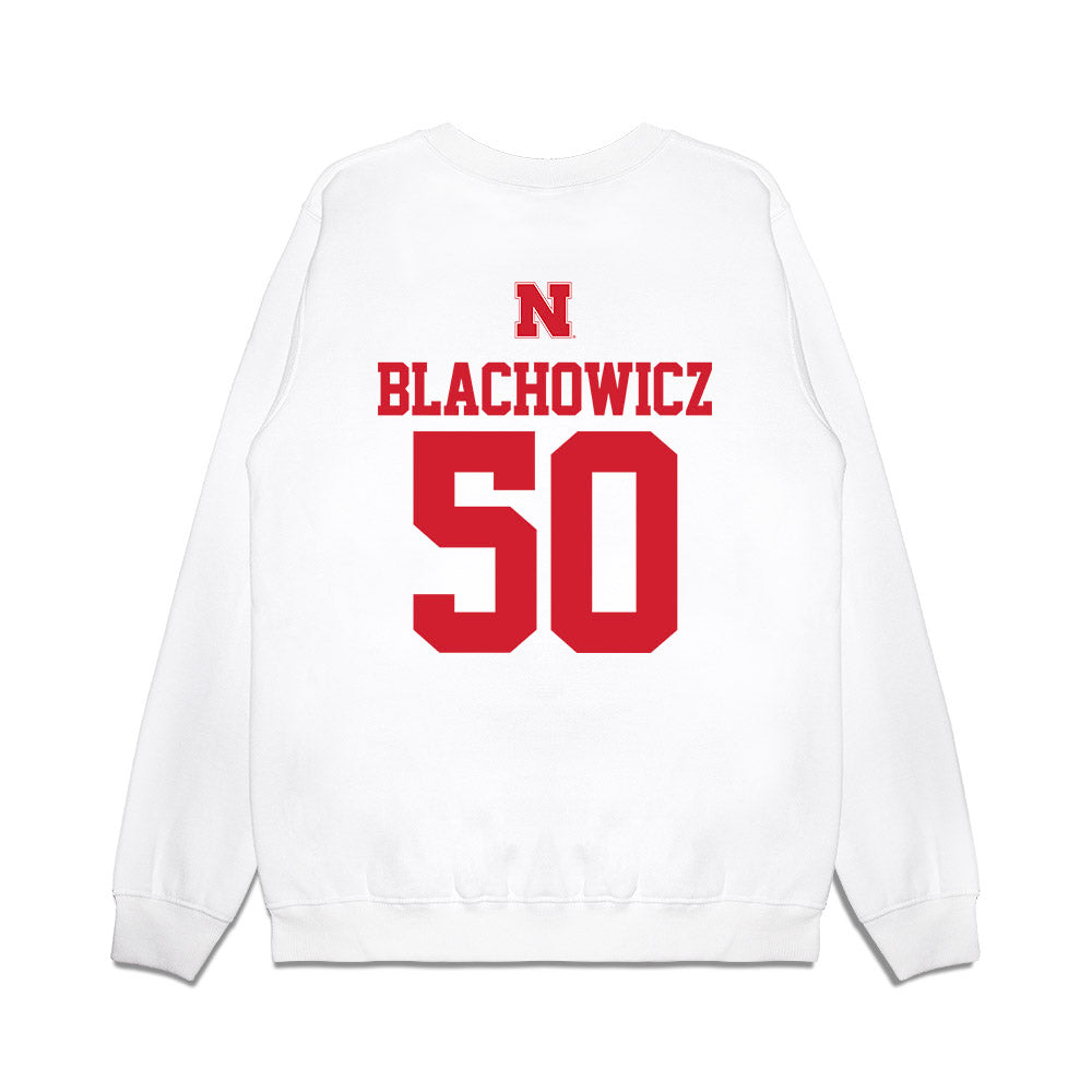 Nebraska - NCAA Baseball : Gavin Blachowicz - USA Raglan Premium Crewneck Sweatshirt-1