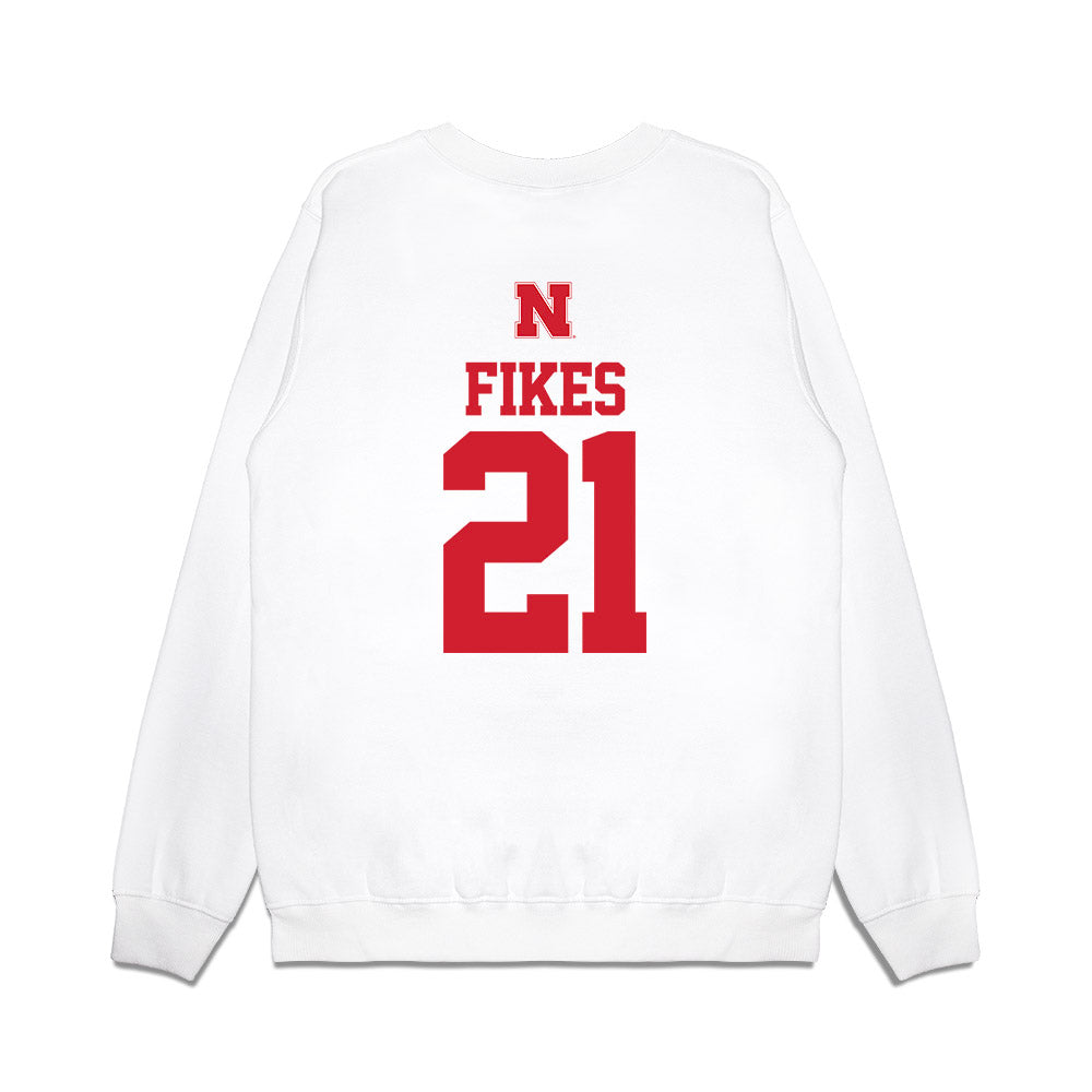 Nebraska - NCAA Baseball : Trey Fikes - USA Raglan Premium Crewneck Sweatshirt-1