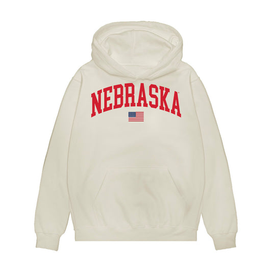 Nebraska - NCAA Baseball : Jett Buck - USA Raglan Premium Hooded Sweatshirt-0
