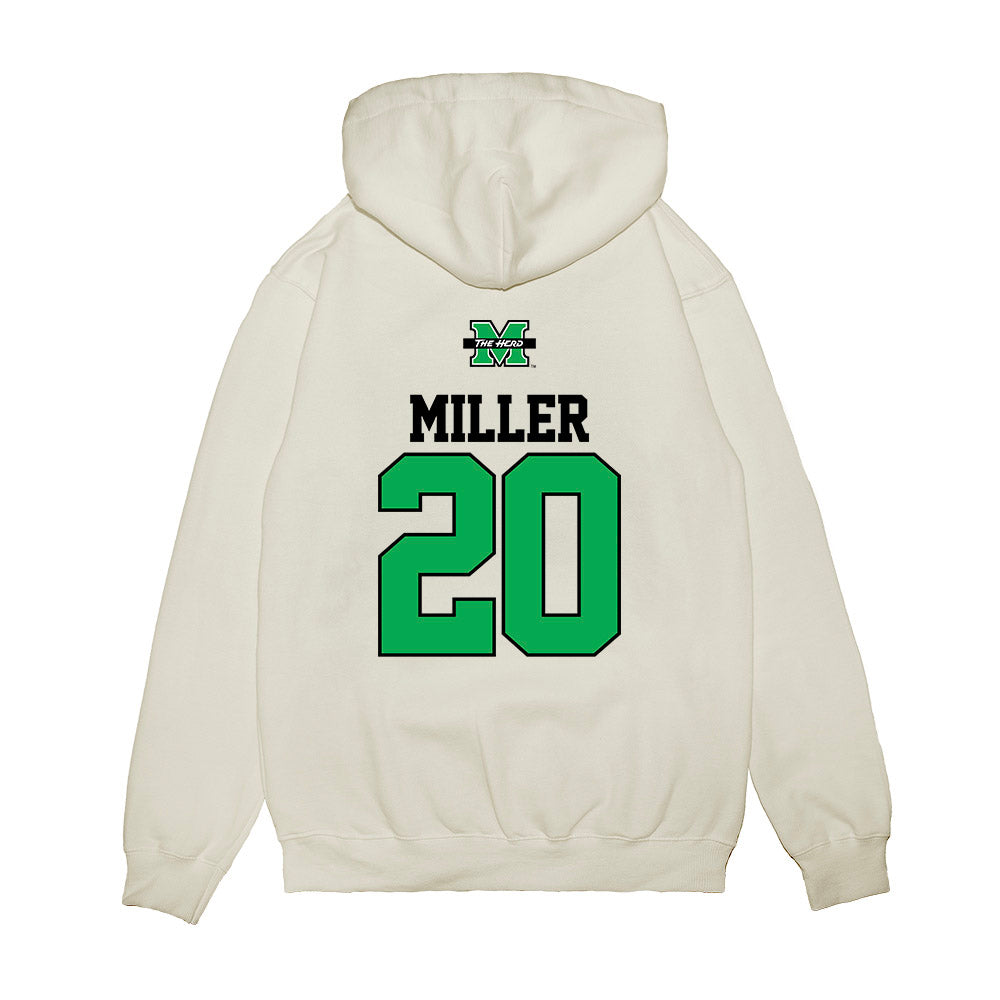 Marshall - NCAA Baseball : Griffin Miller - USA Raglan Premium Hooded Sweatshirt-1
