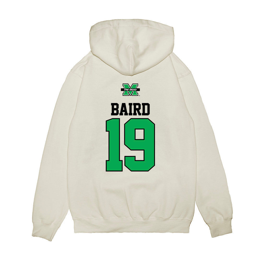 Marshall - NCAA Baseball : Tim Baird - USA Raglan Premium Hooded Sweatshirt-1