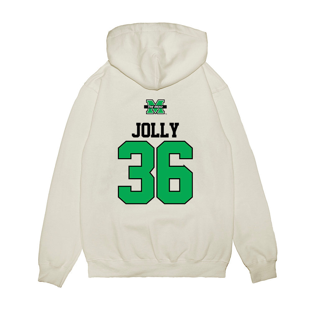 Marshall - NCAA Baseball : Grant Jolly - USA Raglan Premium Hooded Sweatshirt-1