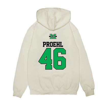 Marshall - NCAA Baseball : Luke Proehl - USA Raglan Premium Hooded Sweatshirt-1