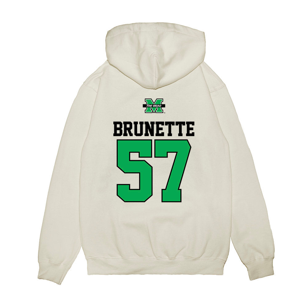 Marshall - NCAA Baseball : Brandon Brunette - USA Raglan Premium Hooded Sweatshirt-1