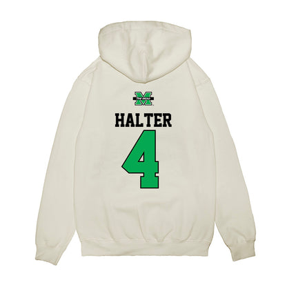 Marshall - NCAA Baseball : Franklin Halter - USA Raglan Premium Hooded Sweatshirt-1