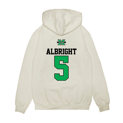 Marshall - NCAA Baseball : Blaine Albright - USA Raglan Premium Hooded Sweatshirt-1