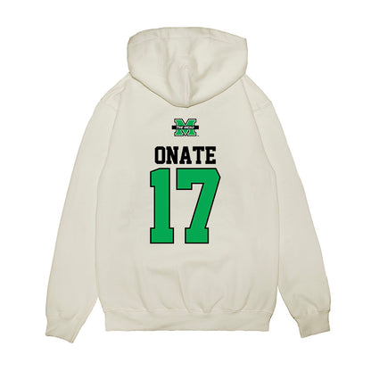 Marshall - NCAA Baseball : Mason Onate - USA Raglan Premium Hooded Sweatshirt-1