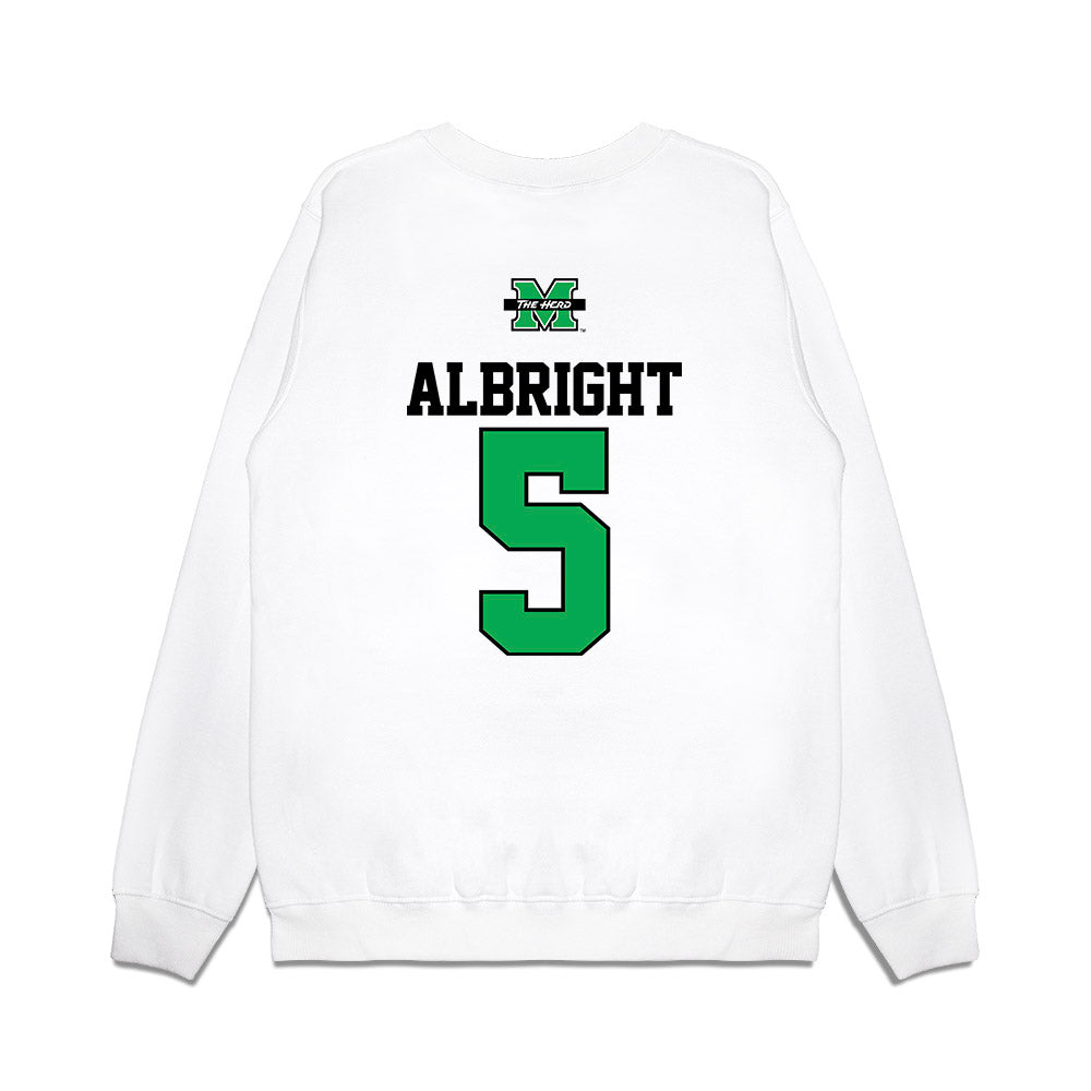 Marshall - NCAA Baseball : Blaine Albright - USA Raglan Premium Crewneck Sweatshirt-1
