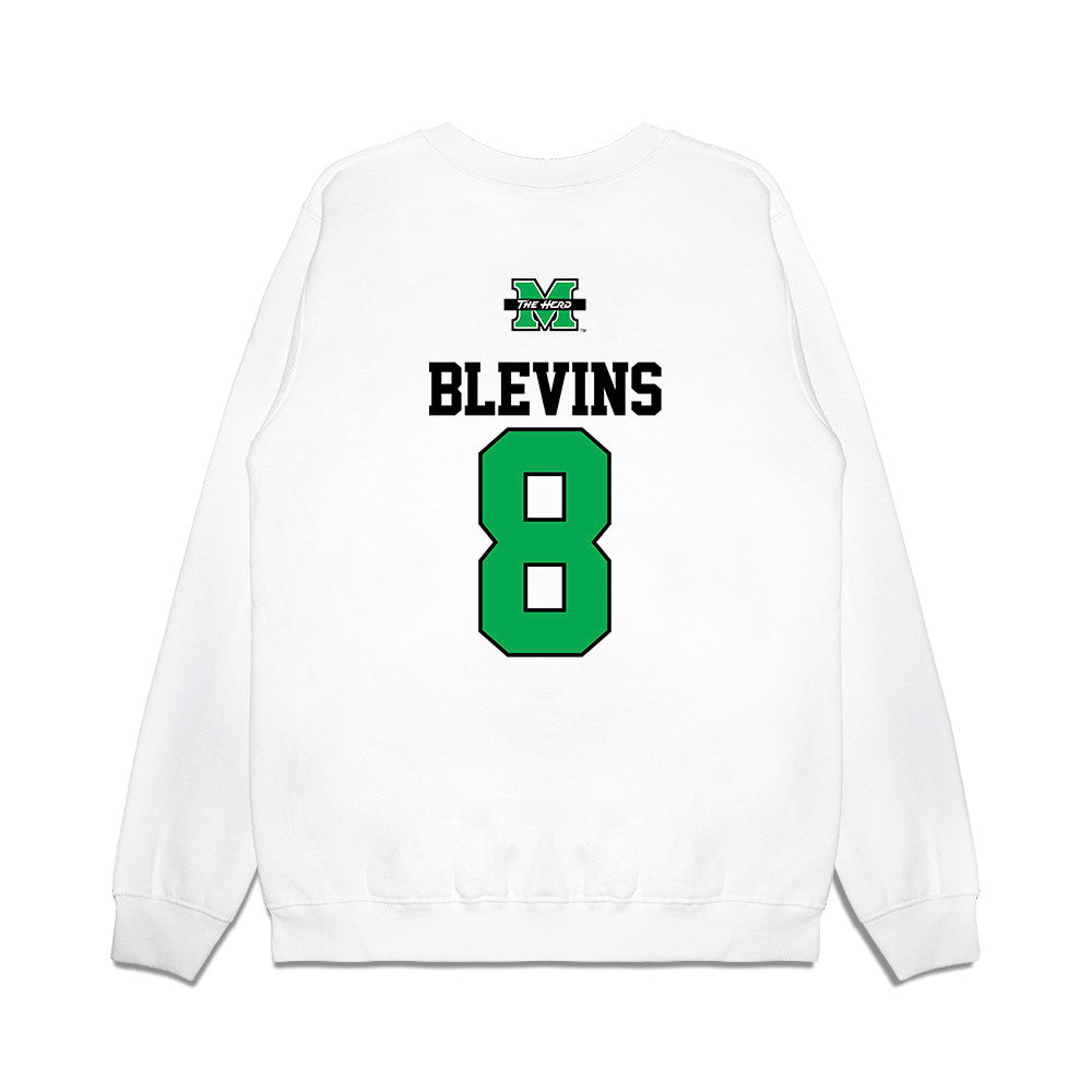 Marshall - NCAA Baseball : Bryce Blevins - USA Raglan Premium Crewneck Sweatshirt-1