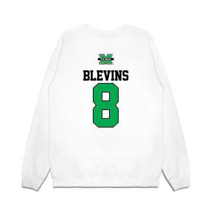 Marshall - NCAA Baseball : Bryce Blevins - USA Raglan Premium Crewneck Sweatshirt-1