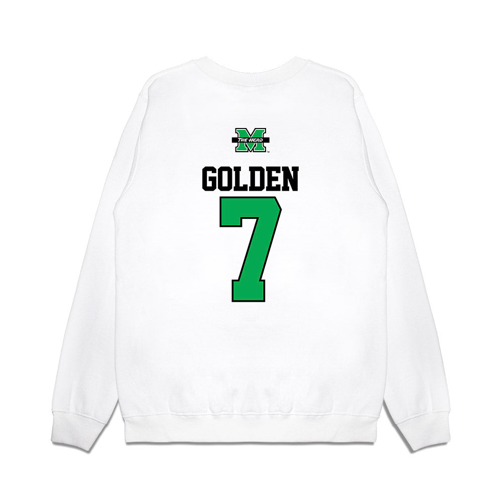 Marshall - NCAA Baseball : Jackson Golden - USA Raglan Premium Crewneck Sweatshirt-1