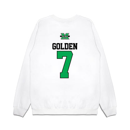 Marshall - NCAA Baseball : Jackson Golden - USA Raglan Premium Crewneck Sweatshirt-1