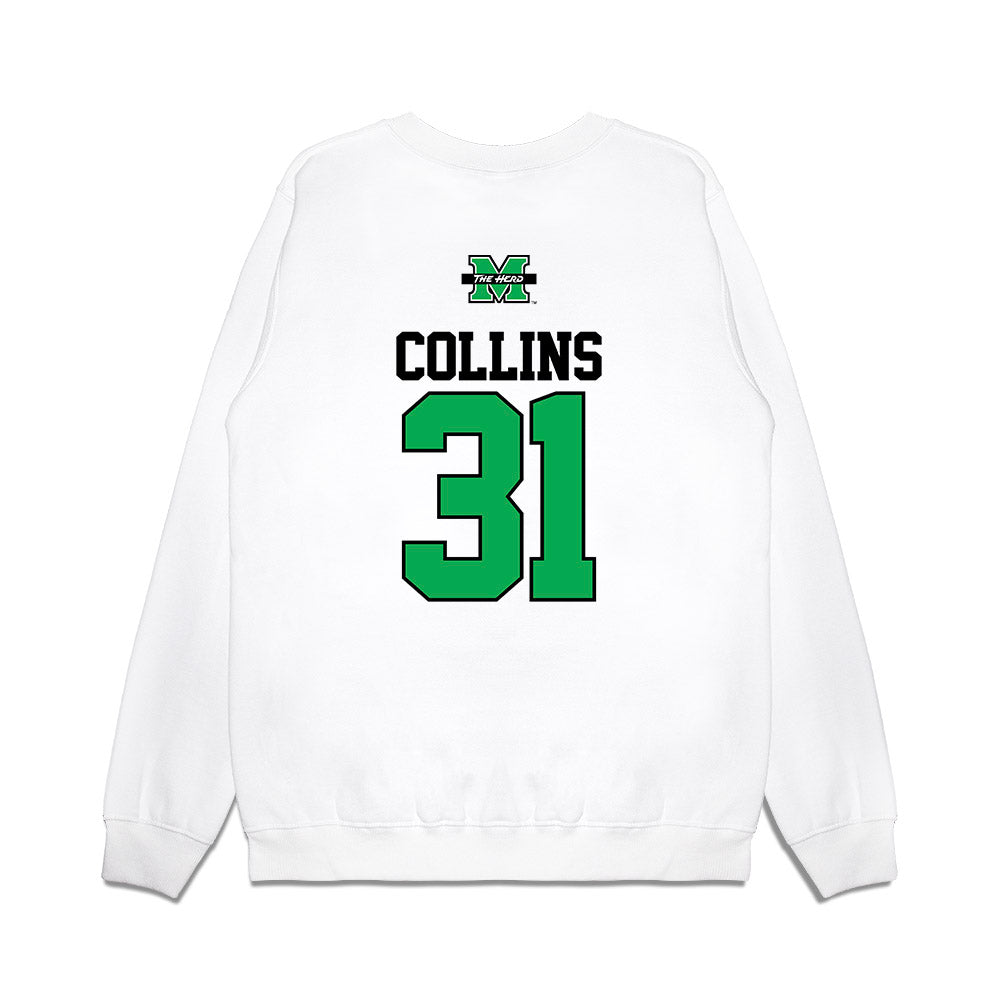 Marshall - NCAA Baseball : Kenyon Collins - USA Raglan Premium Crewneck Sweatshirt-1