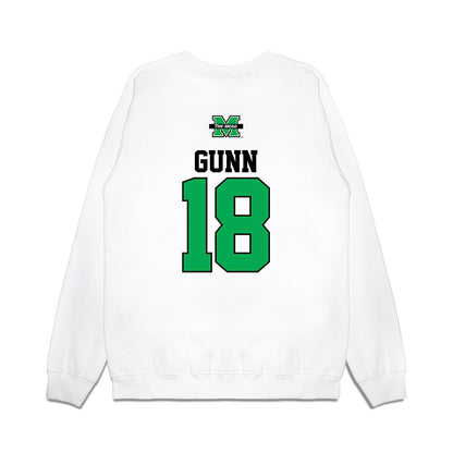 Marshall - NCAA Baseball : Davis Gunn - USA Raglan Premium Crewneck Sweatshirt-1