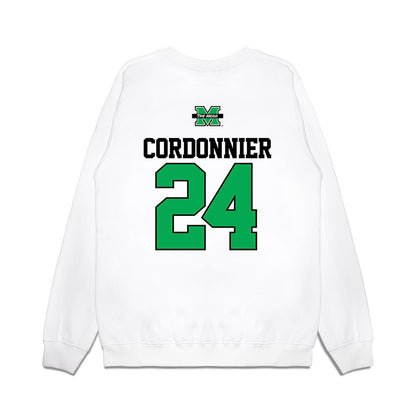 Marshall - NCAA Baseball : Braylon Cordonnier - USA Raglan Premium Crewneck Sweatshirt-1