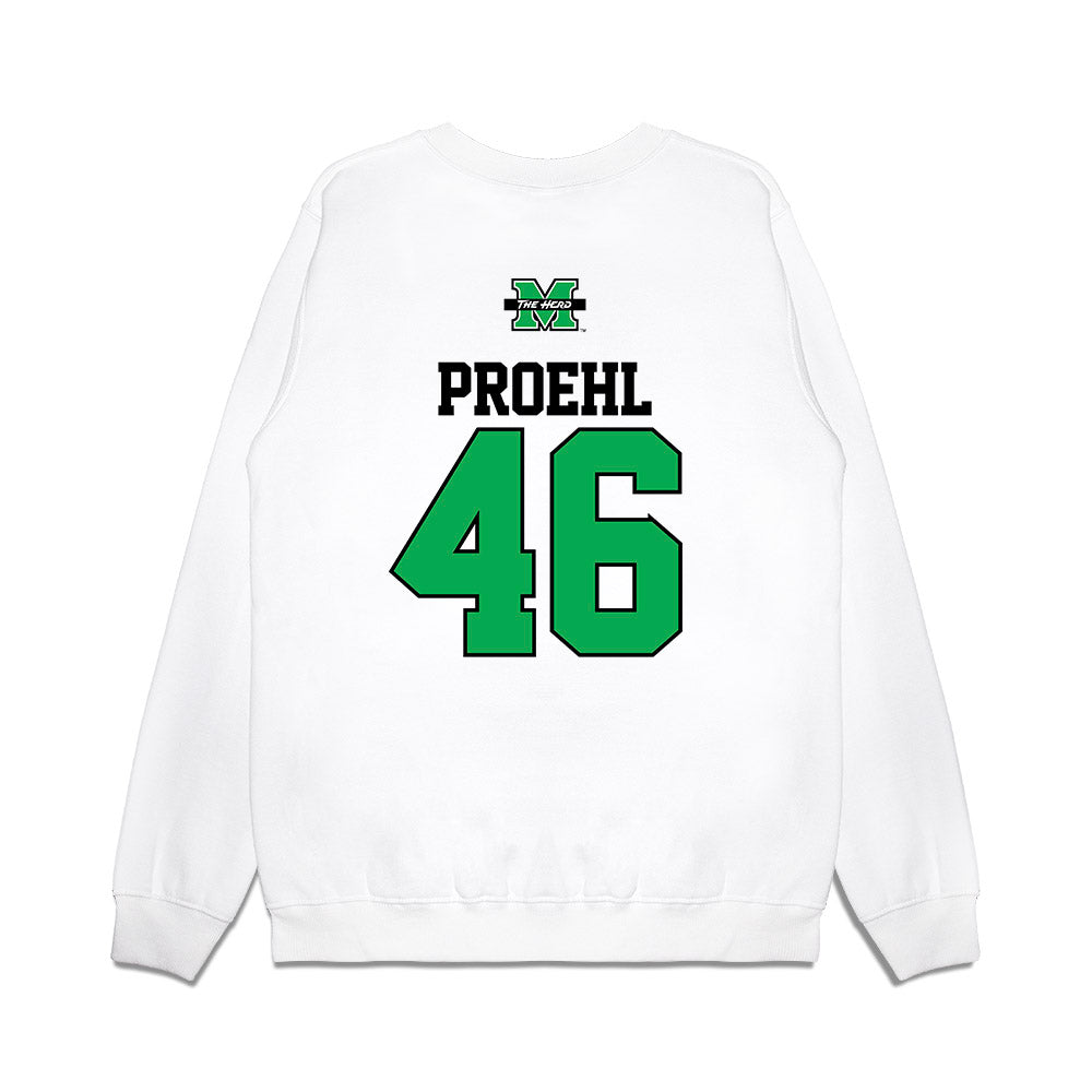 Marshall - NCAA Baseball : Luke Proehl - USA Raglan Premium Crewneck Sweatshirt-1