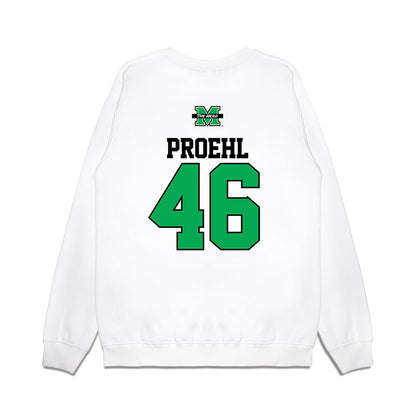 Marshall - NCAA Baseball : Luke Proehl - USA Raglan Premium Crewneck Sweatshirt-1