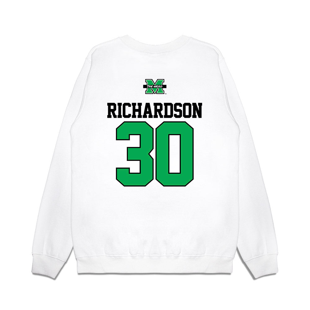 Marshall - NCAA Baseball : Hunter Richardson - USA Raglan Premium Crewneck Sweatshirt-1