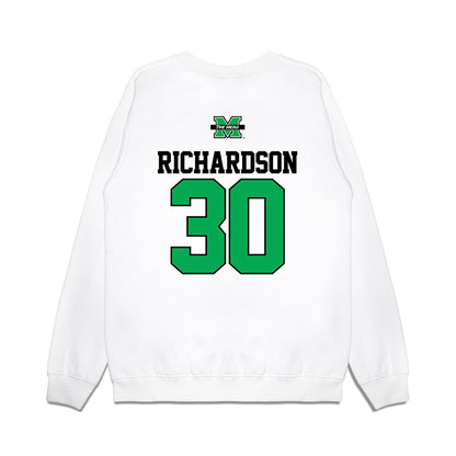 Marshall - NCAA Baseball : Hunter Richardson - USA Raglan Premium Crewneck Sweatshirt-1