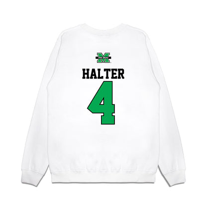 Marshall - NCAA Baseball : Franklin Halter - USA Raglan Premium Crewneck Sweatshirt-1