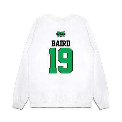 Marshall - NCAA Baseball : Tim Baird - USA Raglan Premium Crewneck Sweatshirt-1
