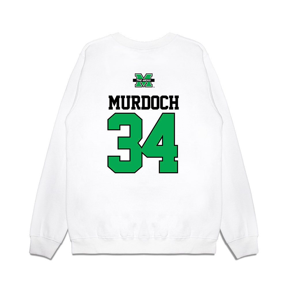 Marshall - NCAA Baseball : Ethan Murdoch - USA Raglan Premium Crewneck Sweatshirt-1