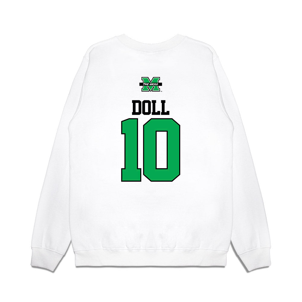 Marshall - NCAA Baseball : Landen Doll - USA Raglan Premium Crewneck Sweatshirt-1