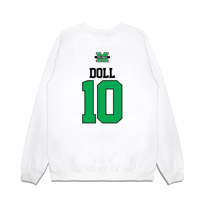Marshall - NCAA Baseball : Landen Doll - USA Raglan Premium Crewneck Sweatshirt-1