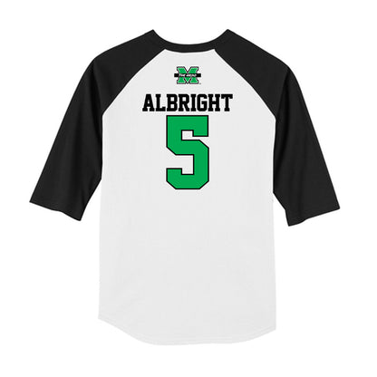 Marshall - NCAA Baseball : Blaine Albright - USA Raglan Raglan Shirt-1