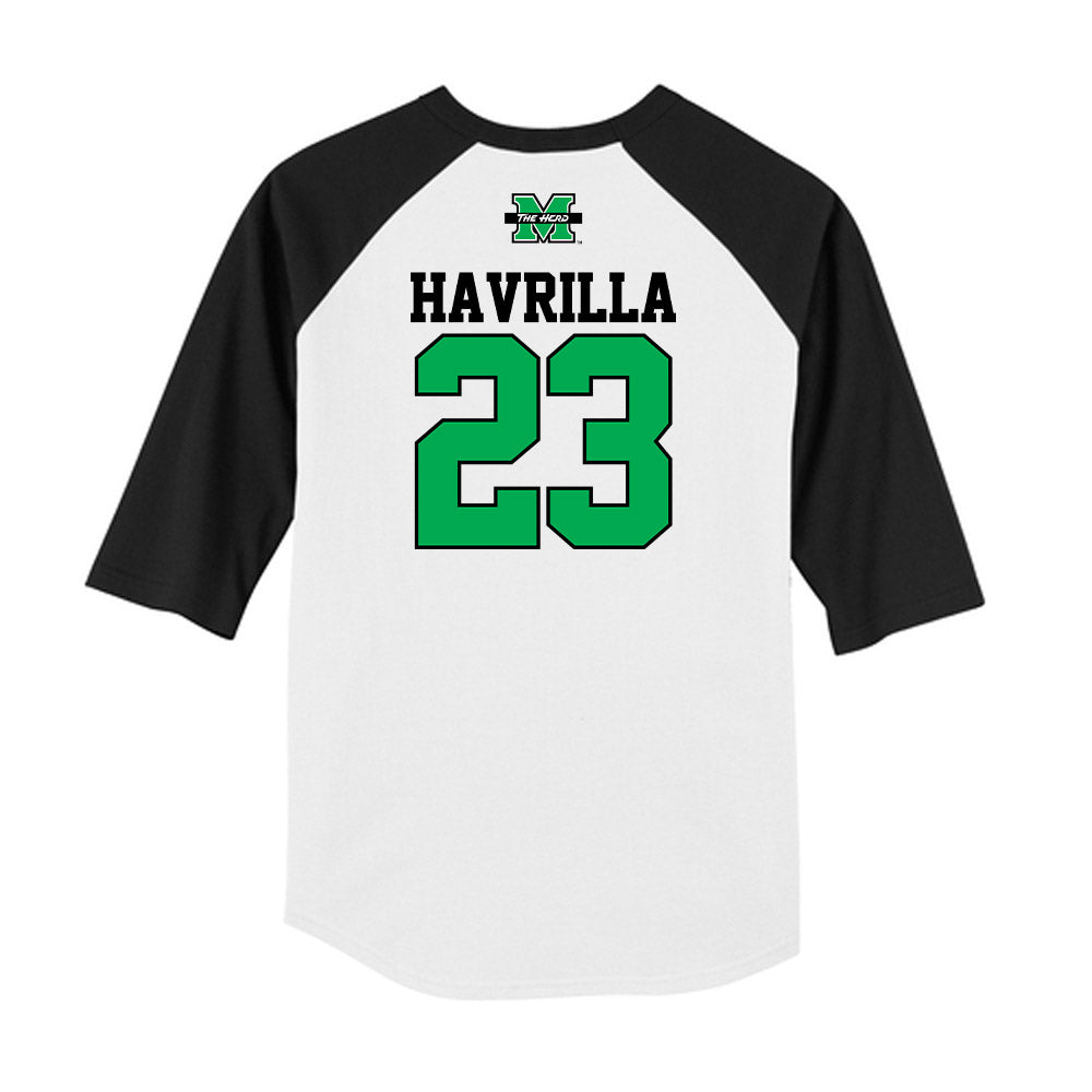 Marshall - NCAA Baseball : AJ Havrilla - USA Raglan Raglan Shirt-1
