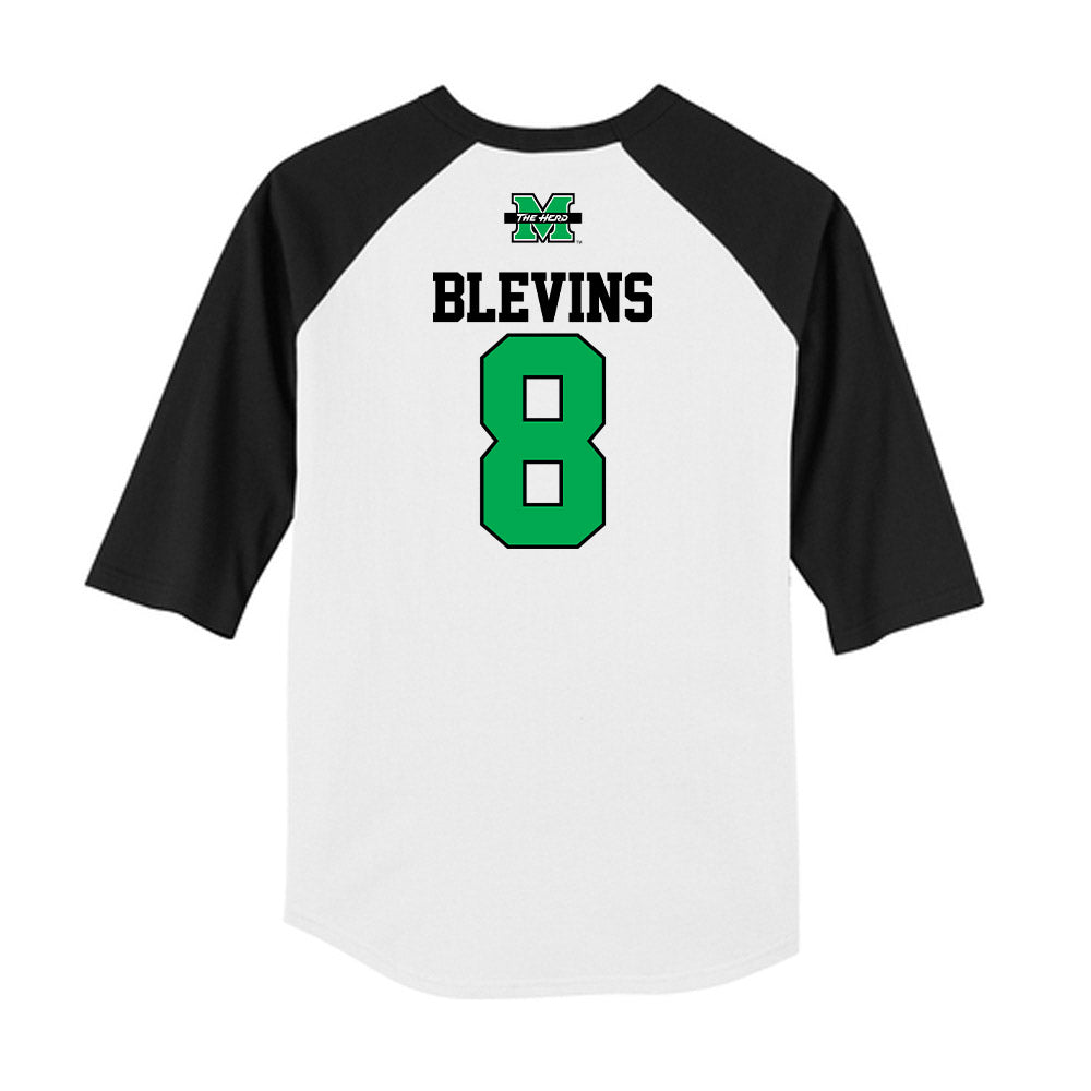 Marshall - NCAA Baseball : Bryce Blevins - USA Raglan Raglan Shirt-1