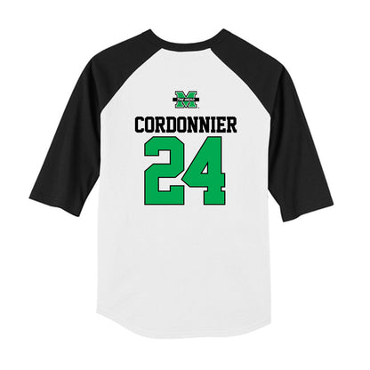 Marshall - NCAA Baseball : Braylon Cordonnier - USA Raglan Youth Raglan T-Shirt-1