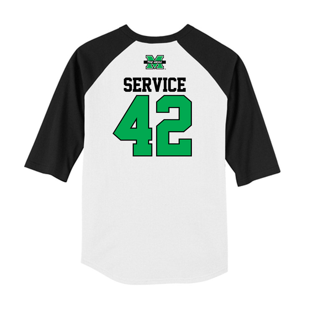 Marshall - NCAA Baseball : Oliver Service - USA Raglan Raglan Shirt-1