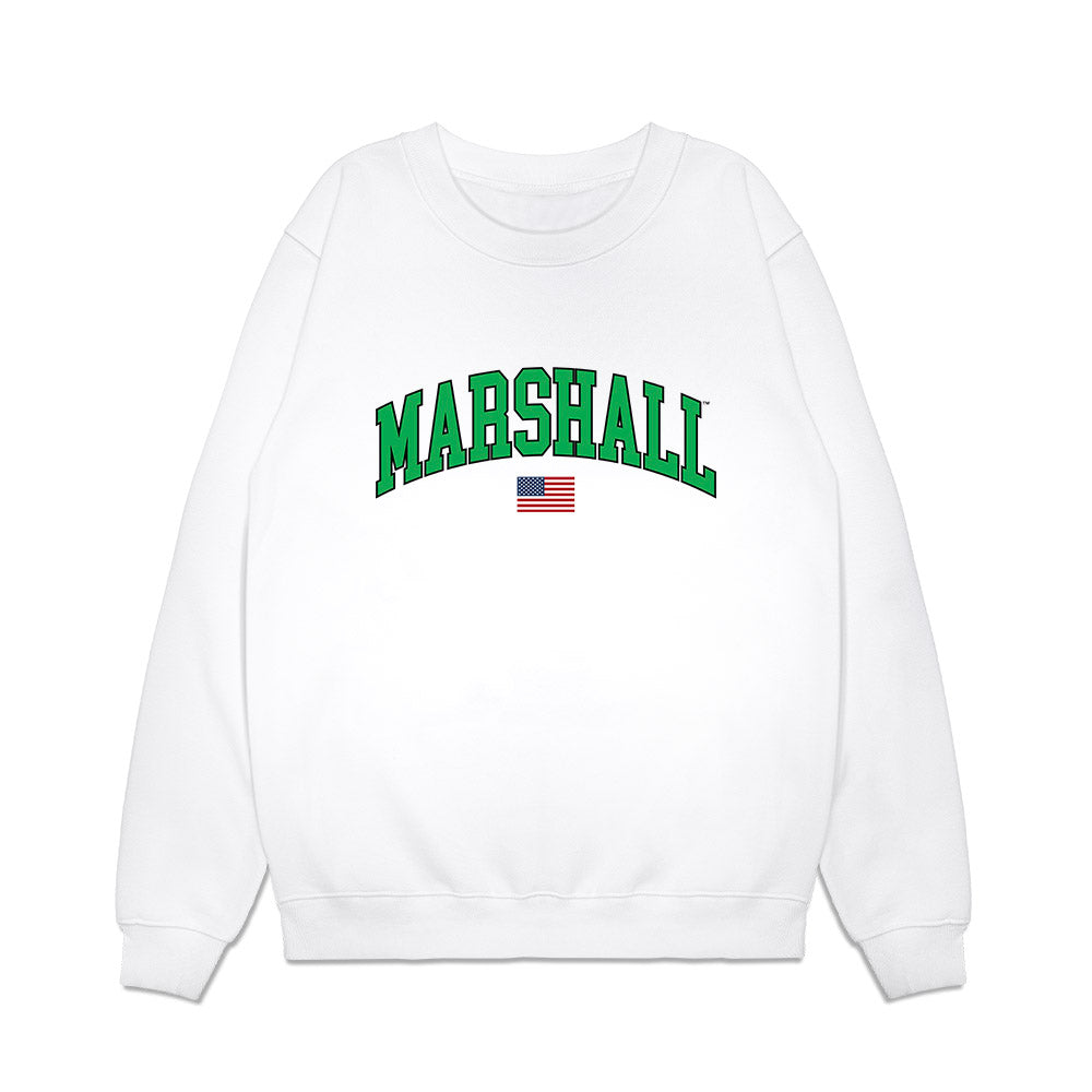 Marshall - NCAA Baseball : Patrick Mazur - USA Raglan Premium Crewneck Sweatshirt-0