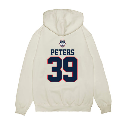 UConn - NCAA Baseball : Kyle Peters - USA Raglan Premium Hooded Sweatshirt-1