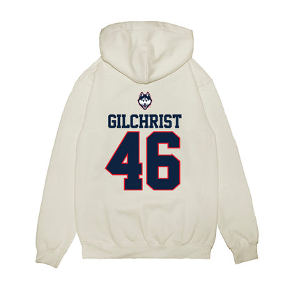 UConn - NCAA Baseball : Rob Gilchrist - USA Raglan Premium Hooded Sweatshirt-1