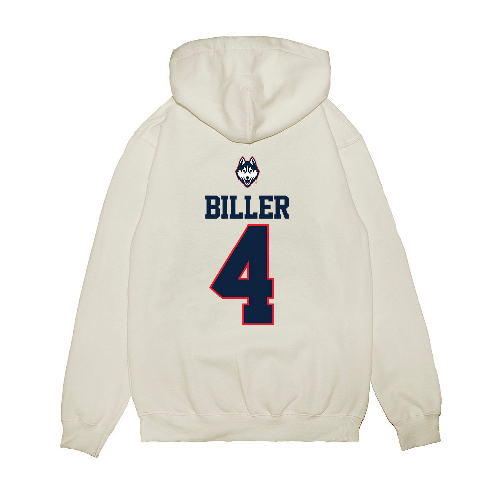UConn - NCAA Baseball : Sam Biller - USA Raglan Premium Hooded Sweatshirt-1