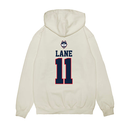 UConn - NCAA Baseball : Connor Lane - USA Raglan Premium Hooded Sweatshirt-1