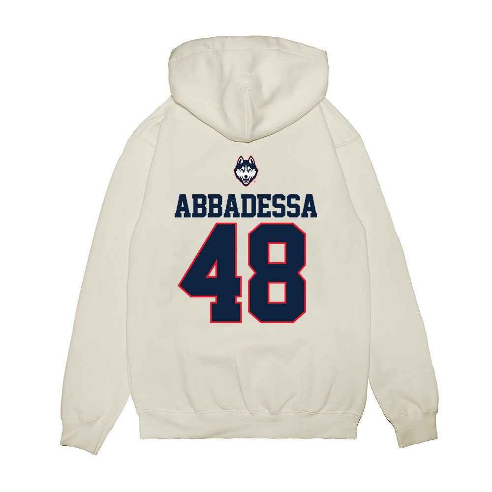 UConn - NCAA Baseball : Jude Abbadessa - USA Raglan Premium Hooded Sweatshirt-1