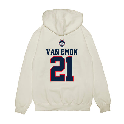 UConn - NCAA Baseball : Gabe Van Emon - USA Raglan Premium Hooded Sweatshirt-1