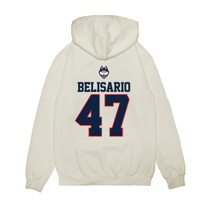 UConn - NCAA Baseball : Anthony Belisario - USA Raglan Premium Hooded Sweatshirt-1