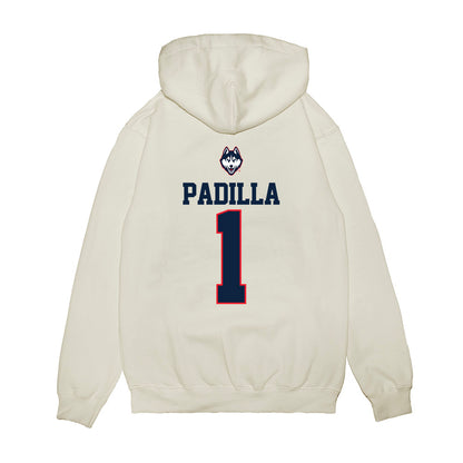 UConn - NCAA Baseball : Bryan Padilla - USA Raglan Premium Hooded Sweatshirt-1