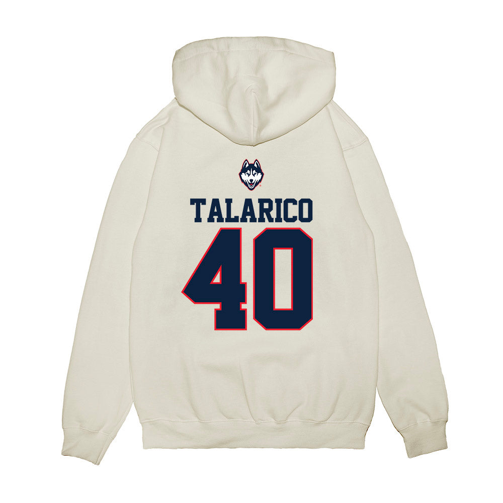 UConn - NCAA Baseball : Joe Talarico - USA Raglan Premium Hooded Sweatshirt-1