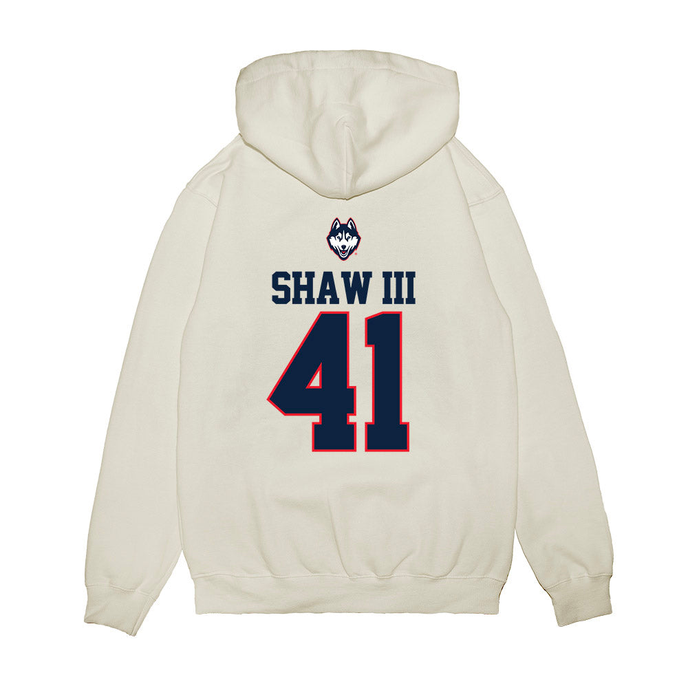 UConn - NCAA Baseball : Gregory Shaw III - USA Raglan Premium Hooded Sweatshirt-1