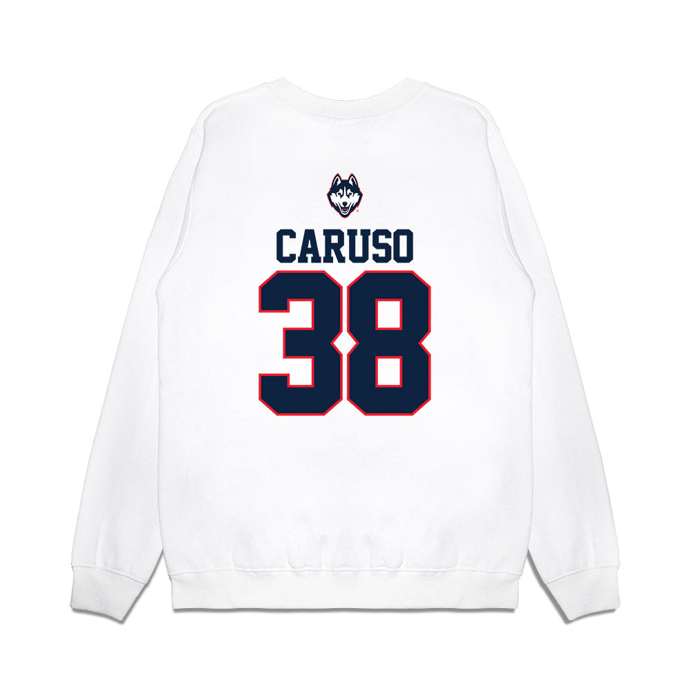 UConn - NCAA Baseball : JT Caruso - USA Raglan Premium Crewneck Sweatshirt-1