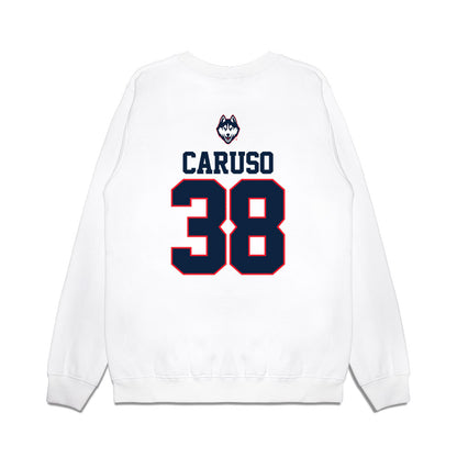 UConn - NCAA Baseball : JT Caruso - USA Raglan Premium Crewneck Sweatshirt-1