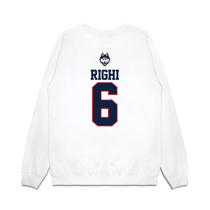 UConn - NCAA Baseball : Camden Righi - USA Raglan Premium Crewneck Sweatshirt-1