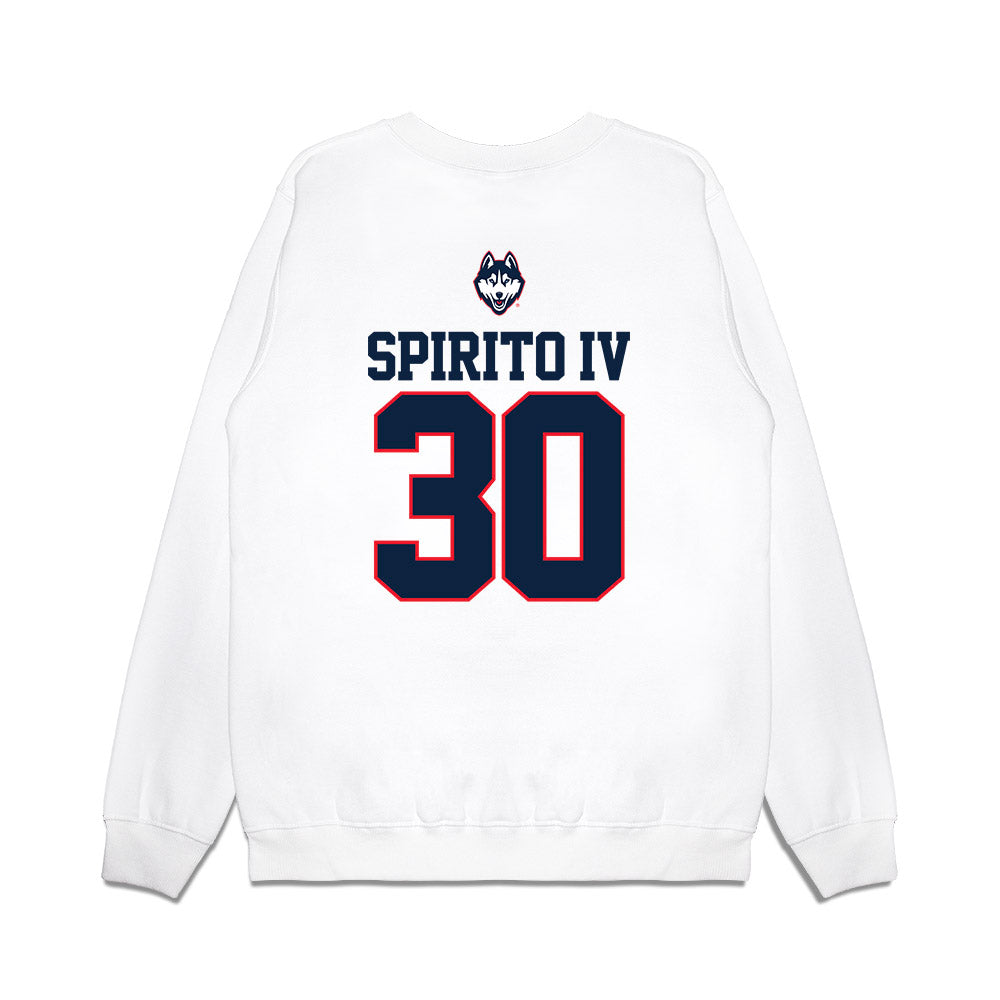 UConn - NCAA Baseball : Frank Spirito IV - USA Raglan Premium Crewneck Sweatshirt-1