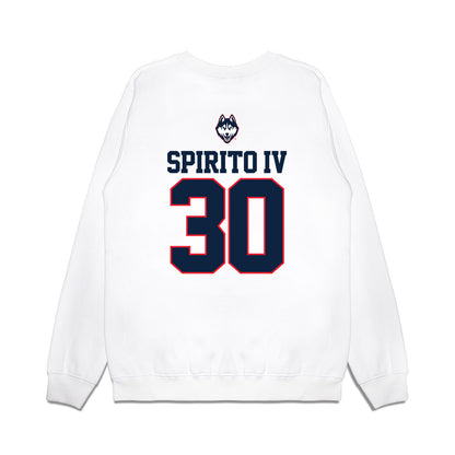 UConn - NCAA Baseball : Frank Spirito IV - USA Raglan Premium Crewneck Sweatshirt-1